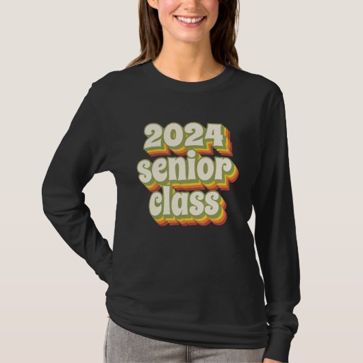 2024 Senior Class Retro T-shirt (Voorkant)