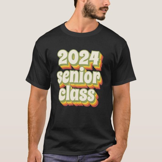 2024 Senior Class Retro T-shirt (Voorkant)