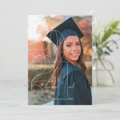 2024 Senior Foto Afstuderen Aankondiging (Staand voorkant)