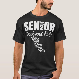 2024 Senior Track en Field Class van 2024 Run Jump T-shirt