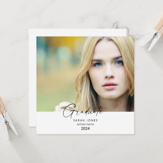 2024 Single Photo Square Afstuderen (Voorkant / Achterkant in situ)