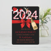 2024 Sinterklaas, Champagne Elegant Chic Kaart (Staand voorkant)