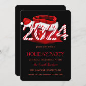 2024 Sinterklaas, sneeuwvlokken elegant chic Kaart (Voorkant / Achterkant)