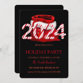 2024 Sinterklaas, sneeuwvlokken elegant chic Kaart (Voorkant / Achterkant)