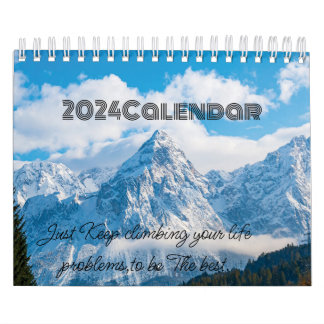 2024 Sneeuwbergen Liefhebbers Kalender
