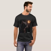 2024 Solar Eclipse Mannen Vrouwen Kinder Cat Solar T-shirt (Voorkant volledig)