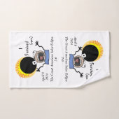 2024 Solar Eclipse Survival Edition Bad Handdoek (Handdoek)