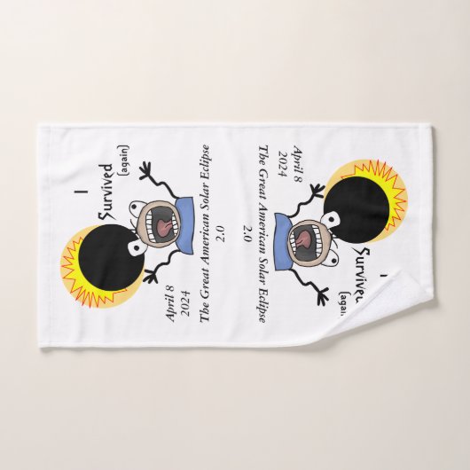 2024 Solar Eclipse Survival Edition Bad Handdoek (Handdoek)