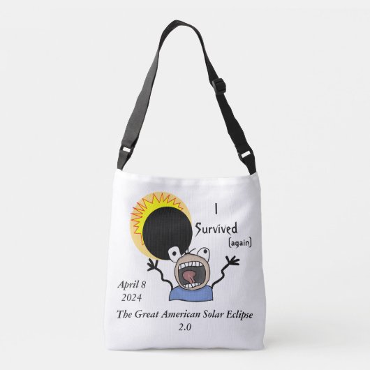 2024 Solar Eclipse Survival Edition Crossbody Tas (Achterkant)