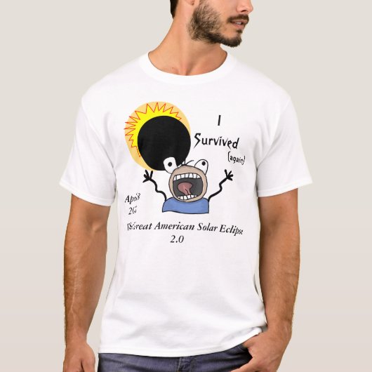 2024 Solar Eclipse Survival Edition T-shirt (Voorkant)