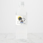 2024 Solar Eclipse Survival Edition Waterfles Etiket (Voorkant)