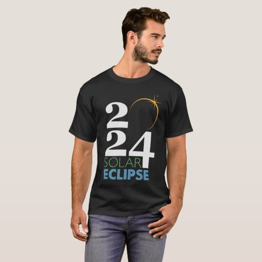 2024 Solar Eclipse T-shirt (Voorkant volledig)