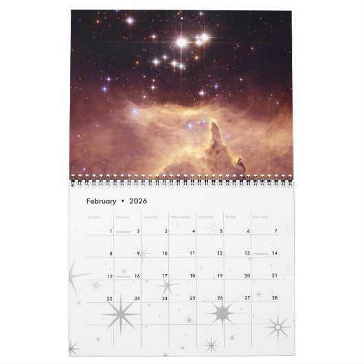 2024 Space Astronomy Star Clusters NASA Universum Kalender (Feb 2026)