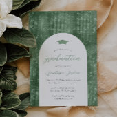 2024 Sparkly Sage Groene Glam Arch Afstuderen Kaart