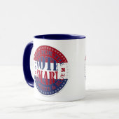 2024 Stem voor de rode, witte en blauwe stem Smart Mok (Voorkant links)