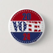 2024 STEMMING VS Vlag Ronde Button 5,7 Cm (Voorkant)