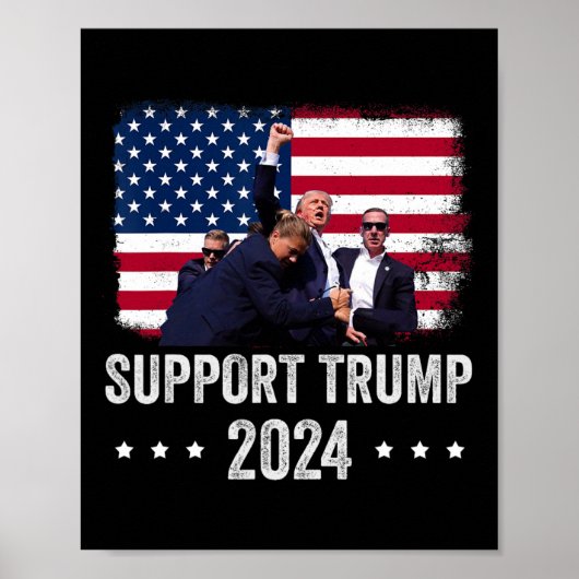 2024 - Steun Trump - Bid voor Amerika Poster (Voorkant)