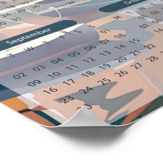 2024 Strandstad Kalender Poster (Hoek)