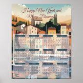 2024 Strandstad Kalender Poster (Voorkant)