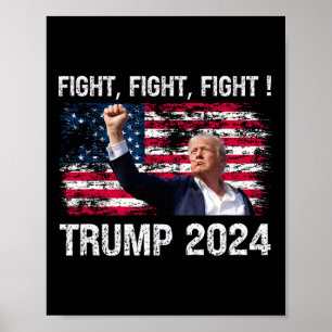 2024 Strijd - Trump President Verkiezing Poster