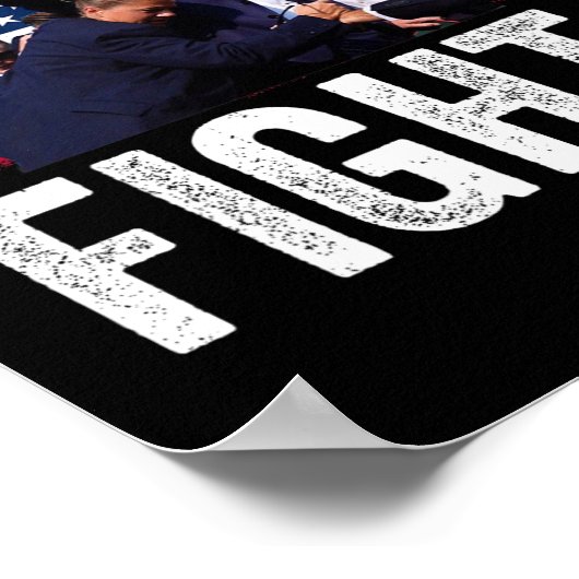 2024 Strijd voor Mannen Vrouwen Stemmen Trump 2024 Poster (Hoek)