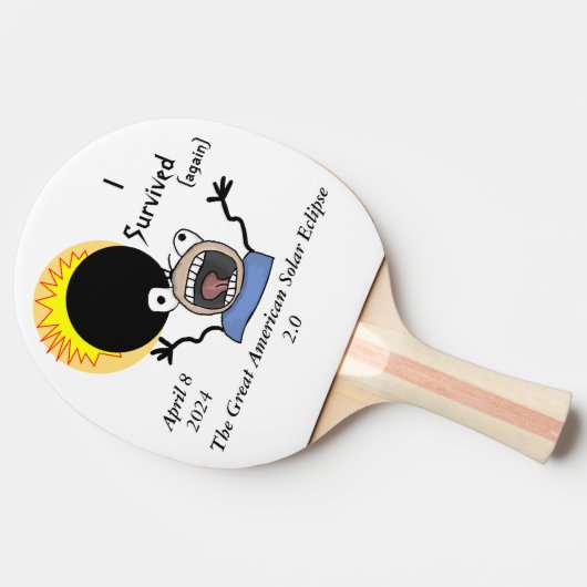2024 Survival Edition voor zonne-energie Tafeltennisbatje (Zijkant)