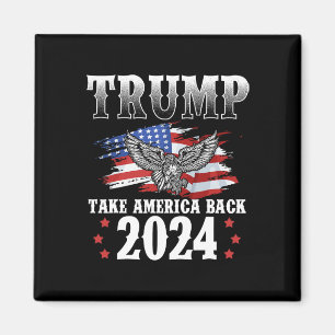 2024 Take America Back Amerikaanse vlag Trump 2024 Magneet
