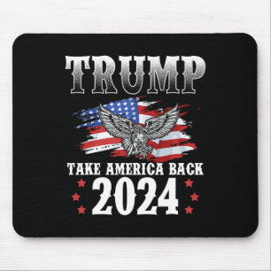 2024 Take America Back Amerikaanse vlag Trump 2024 Muismat
