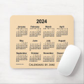 2024 Tarwekalender van de Janz-Muismat Muismat (Met muis)