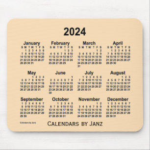 2024 Tarwekalender van de Janz-Muismat Muismat