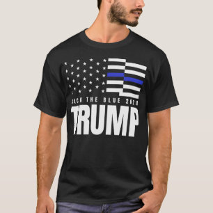2024 Terug De Blauwe Dunne Blauwe Lijn Amerikaanse T-shirt