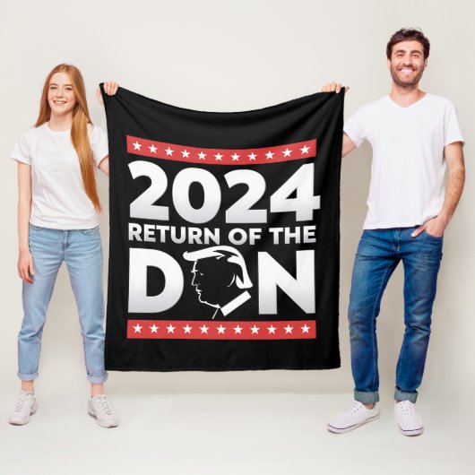 2024 Terugkeer Van De Don Trump 45 47 Amerikaanse  Fleece Deken (In situ)