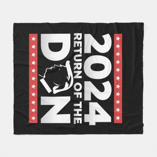 2024 Terugkeer Van De Don Trump 45 47 Amerikaanse  Fleece Deken (Voorkant (Horizontaal))