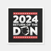 2024 Terugkeer Van De Don Trump 45 47 Amerikaanse  Servet (Voorkant)