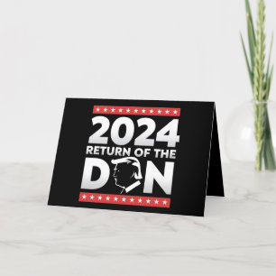2024 Terugkeer Van De Don Trump 45 47 US President Bedankkaart