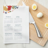 2024 Theedoek Kalender Herfst Krans Wand Art Decor (Quarter Fold)