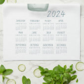 2024 Theedoek Kalender Keukenschaal Handdoek (Gevouwen)