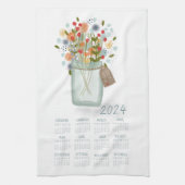 2024 Theedoek Kalender Keukenschaal Handdoek (Verticaal)
