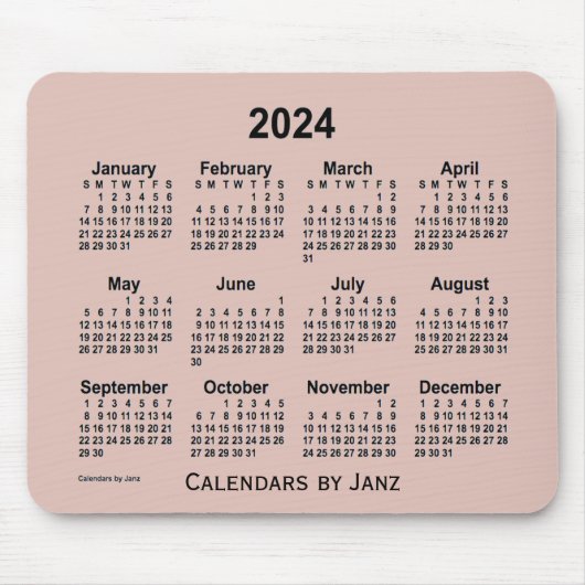 2024 Thistle Calendar door Janz Muismat (Voorkant)
