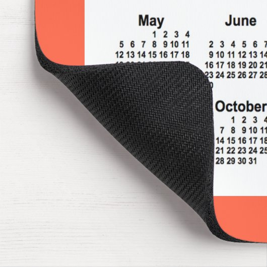 2024 Tomato Red Calendar van Janz Muismat (Hoek)