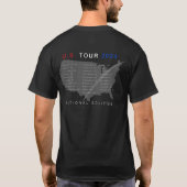 2024 Totaal Solar Eclipse Tour-stijl T-shirt (Achterkant)
