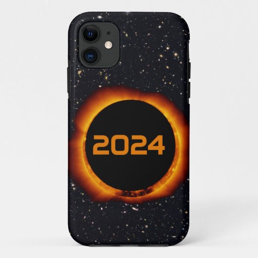 2024 Totaal zonnecrispdatum Starry Sky Case-Mate iPhone Case (Achterkant)