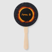 2024 Totaal zonnecrispdatum Starry Sky Handwaaier (Achterkant)