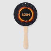 2024 Totaal zonnecrispdatum Starry Sky Handwaaier (Voorkant)
