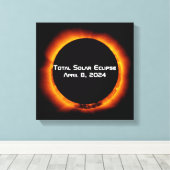 2024 Totaal zonnepanelen Canvas Afdruk (Insitu (Houten vloer))