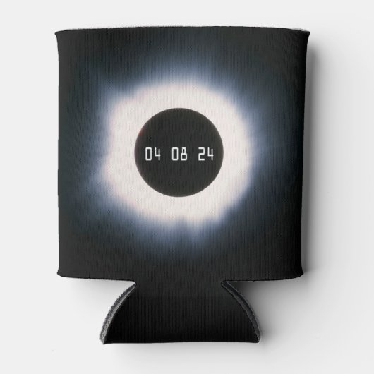 2024 Totaal zonnepanelen in zwart-wit Blikjeskoeler (Voorkant)