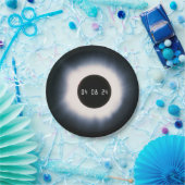 2024 Totaal zonnepanelen in zwart-wit Papieren Bordje (Feest)