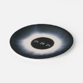 2024 Totaal zonnepanelen in zwart-wit Papieren Bordje (Gekanteld)