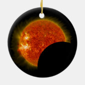 2024 Totaal zonnepanelen Keramisch Ornament (Achterkant)