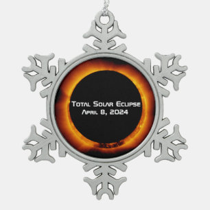 2024 Totaal zonnepanelen Tin Sneeuwvlok Ornament